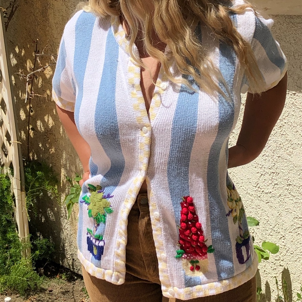 Knit Fruit Cardigan
